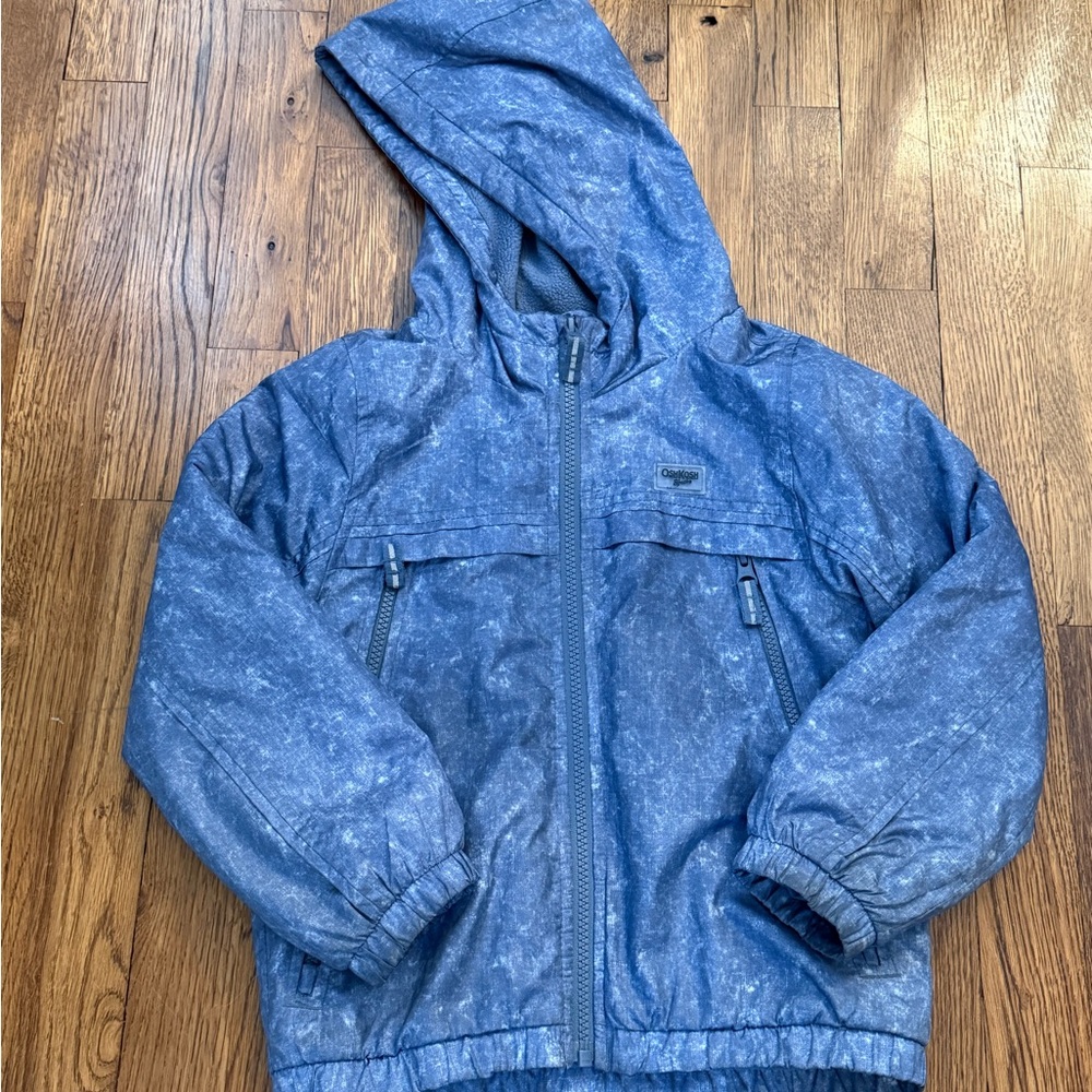 OshKosh B'gosh Blue Hooded Rain Jacket